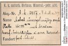 Etiketten zu Quarz (Chalcedon, Achat) (NHMW-MIN-Ab5817)